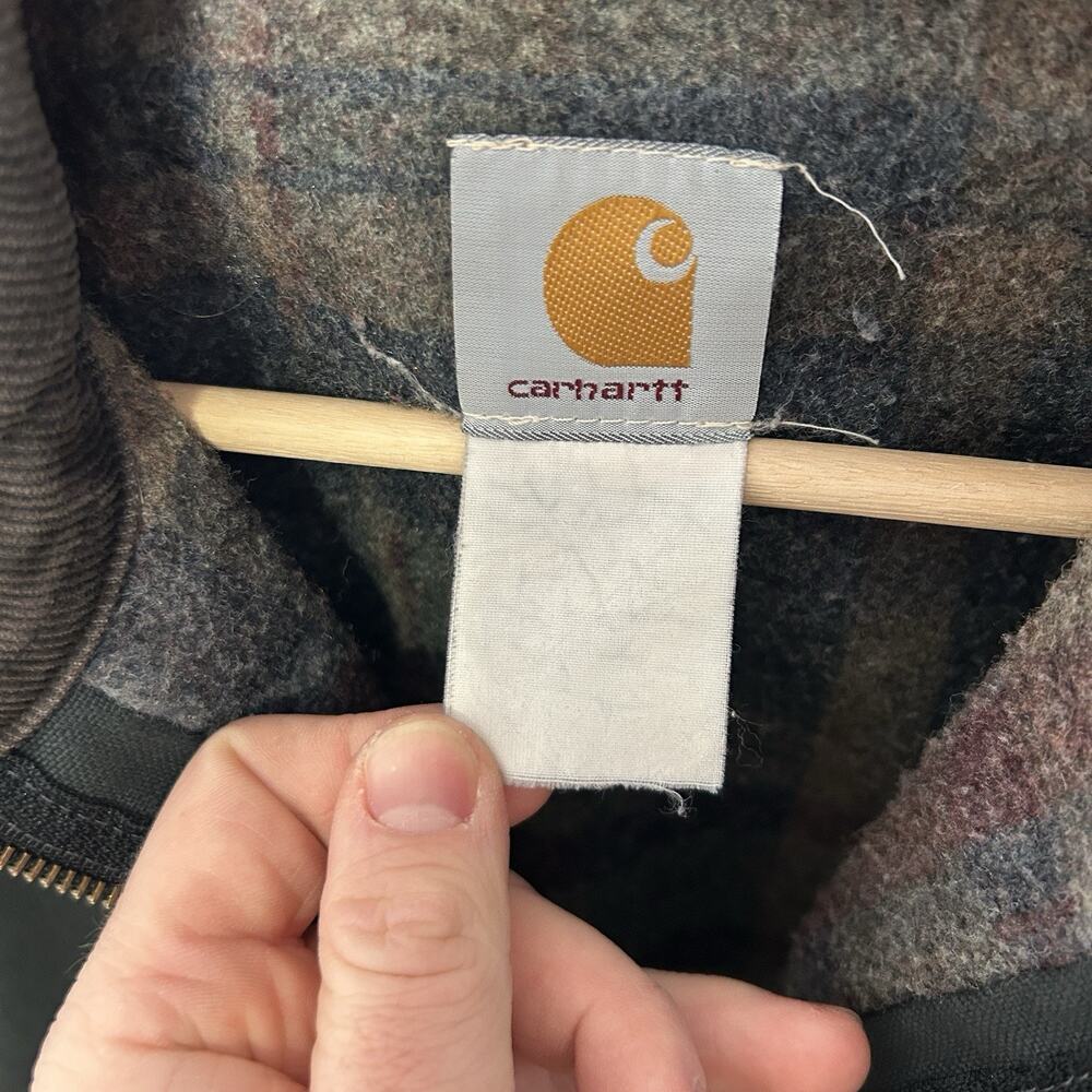 Vintage Carhartt Blanket-Lined Detroit Jacket “Charcoal” - Picture 14 of 16